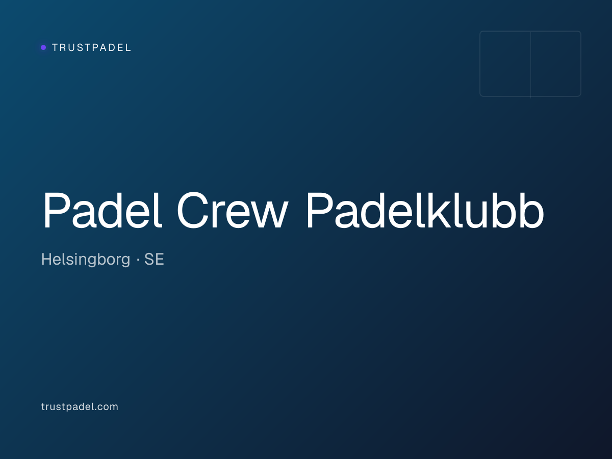 Padel Crew Padelklubb padel club