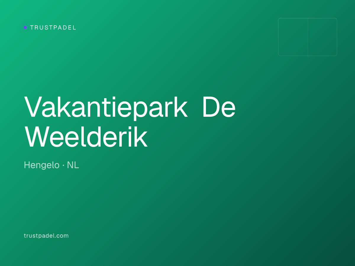 Vakantiepark De Weelderik padel club