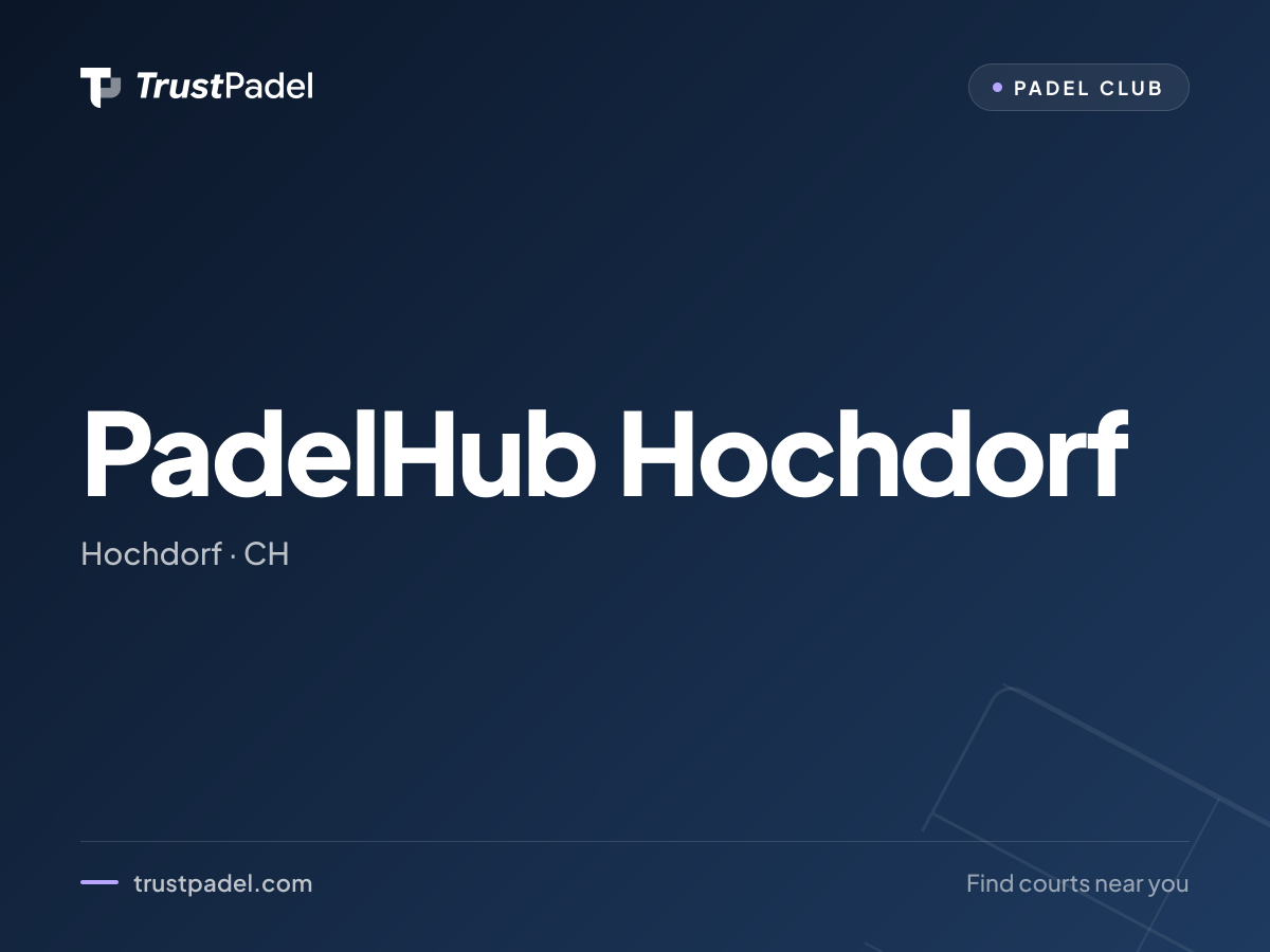PadelHub Hochdorf padel club