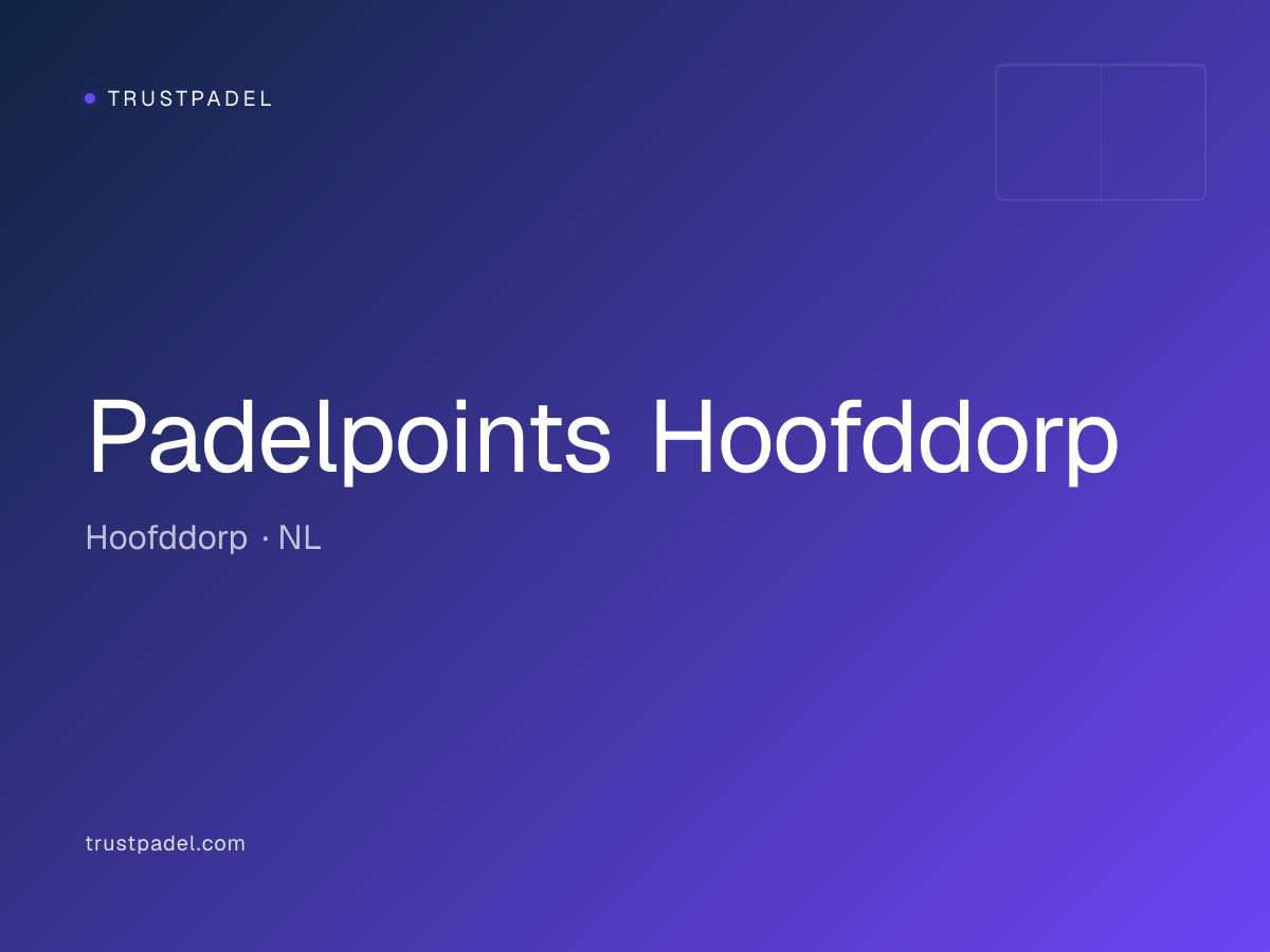 Padelpoints Hoofddorp padel club