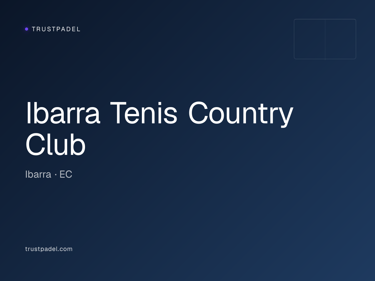 Ibarra Tenis Country Club padel club