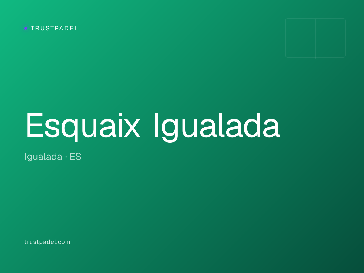 Esquaix Igualada padel club