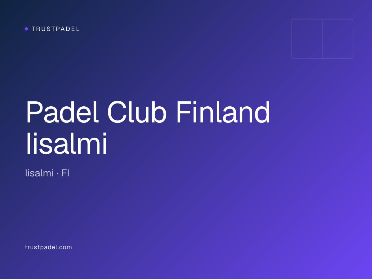 Padel Club Finland Iisalmi padel club