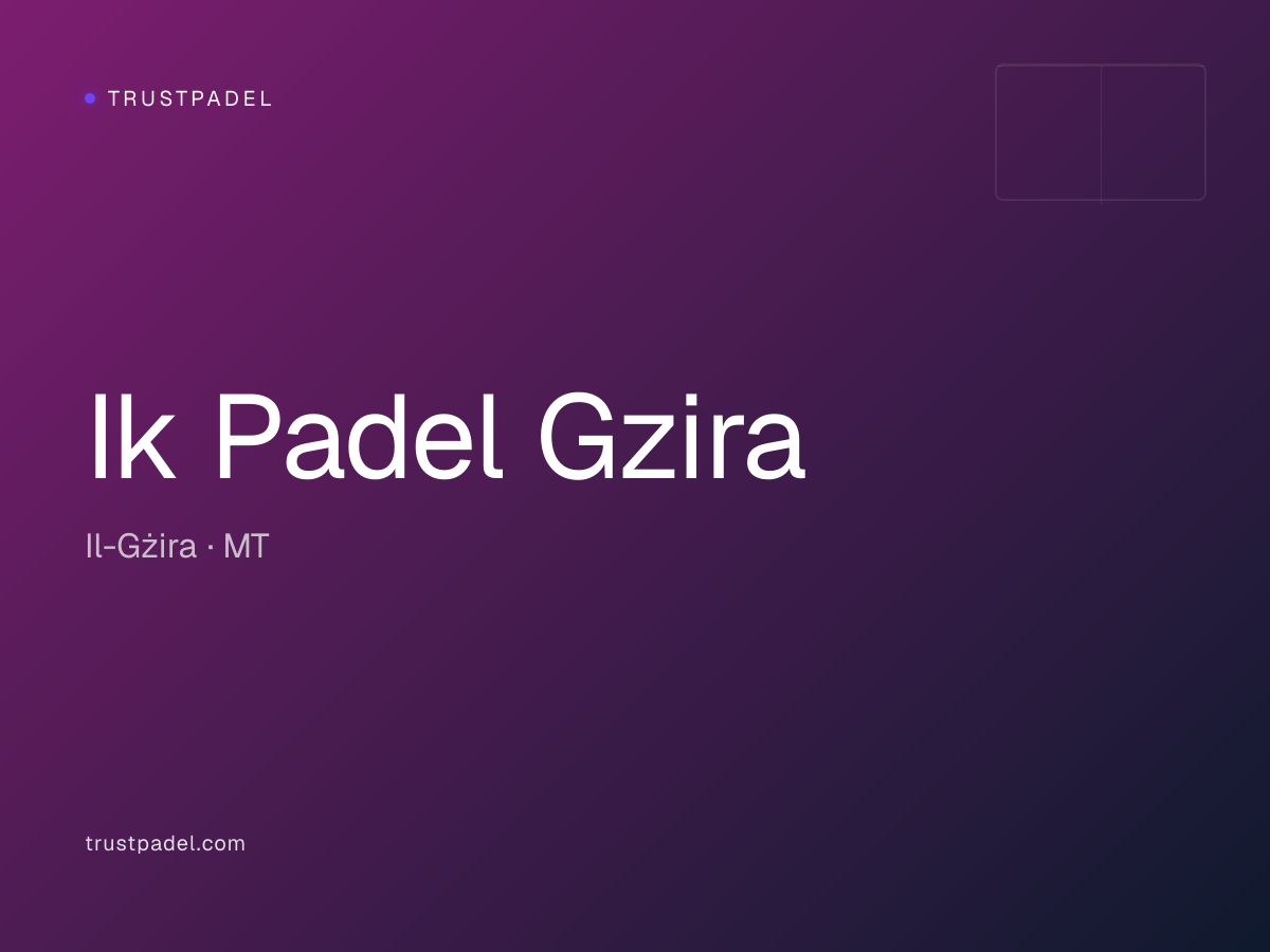 Ik Padel Gzira padel club