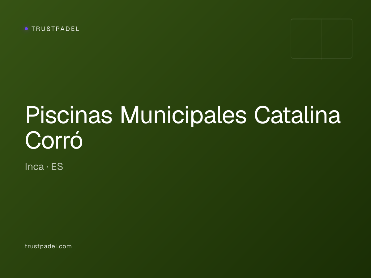 Piscinas Municipales Catalina Corró padel club
