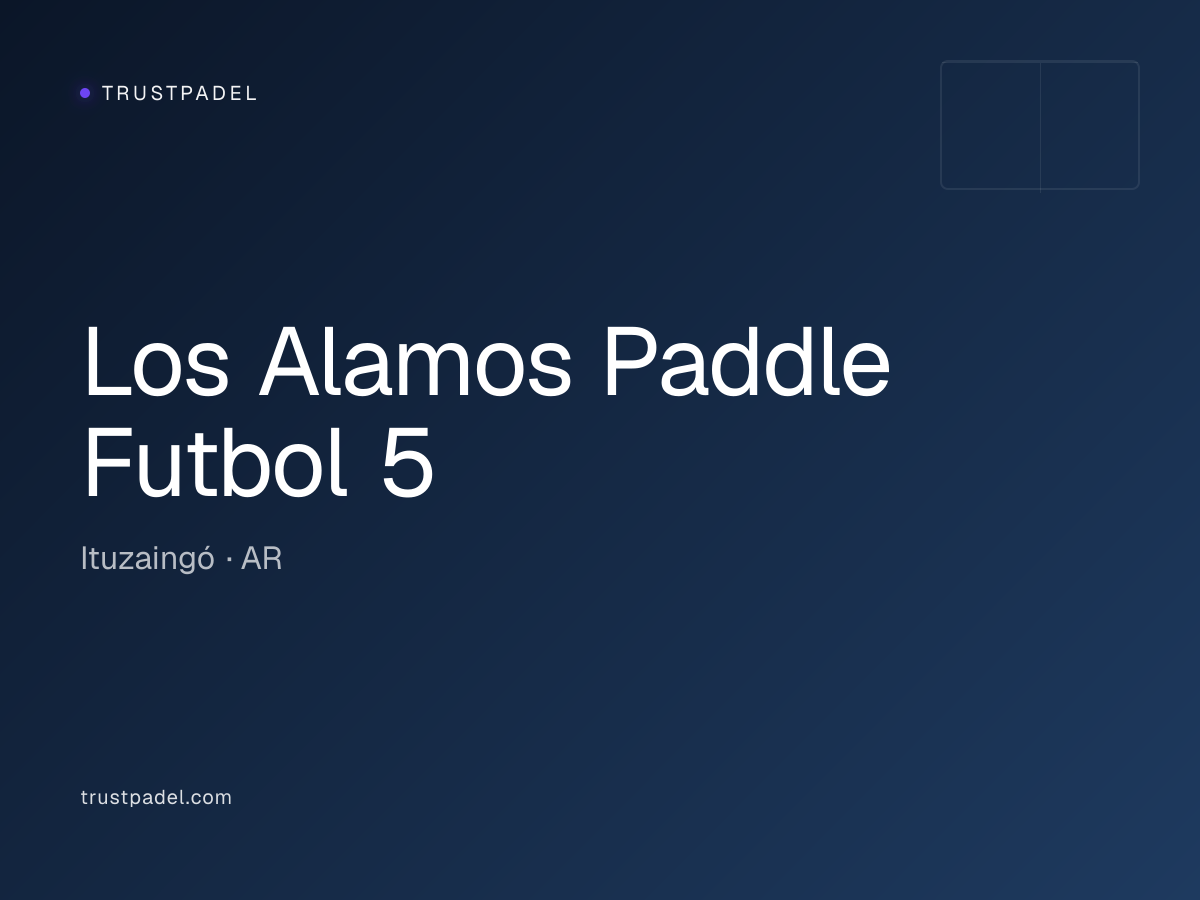 Los Alamos Paddle Futbol 5 padel club
