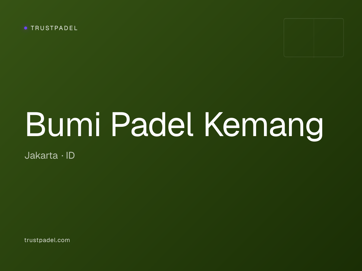Bumi Padel Kemang padel club