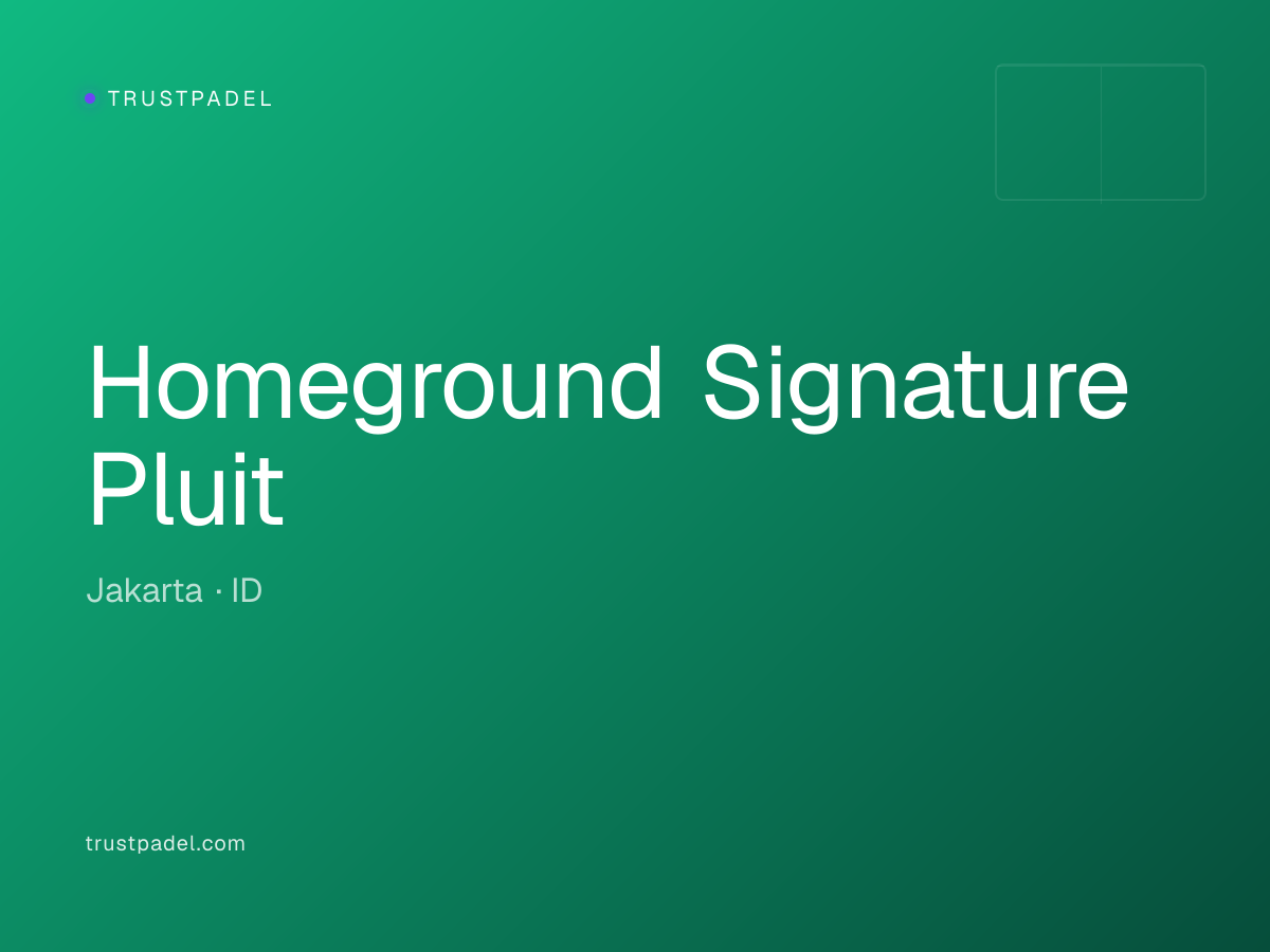 Homeground Signature Pluit padel club
