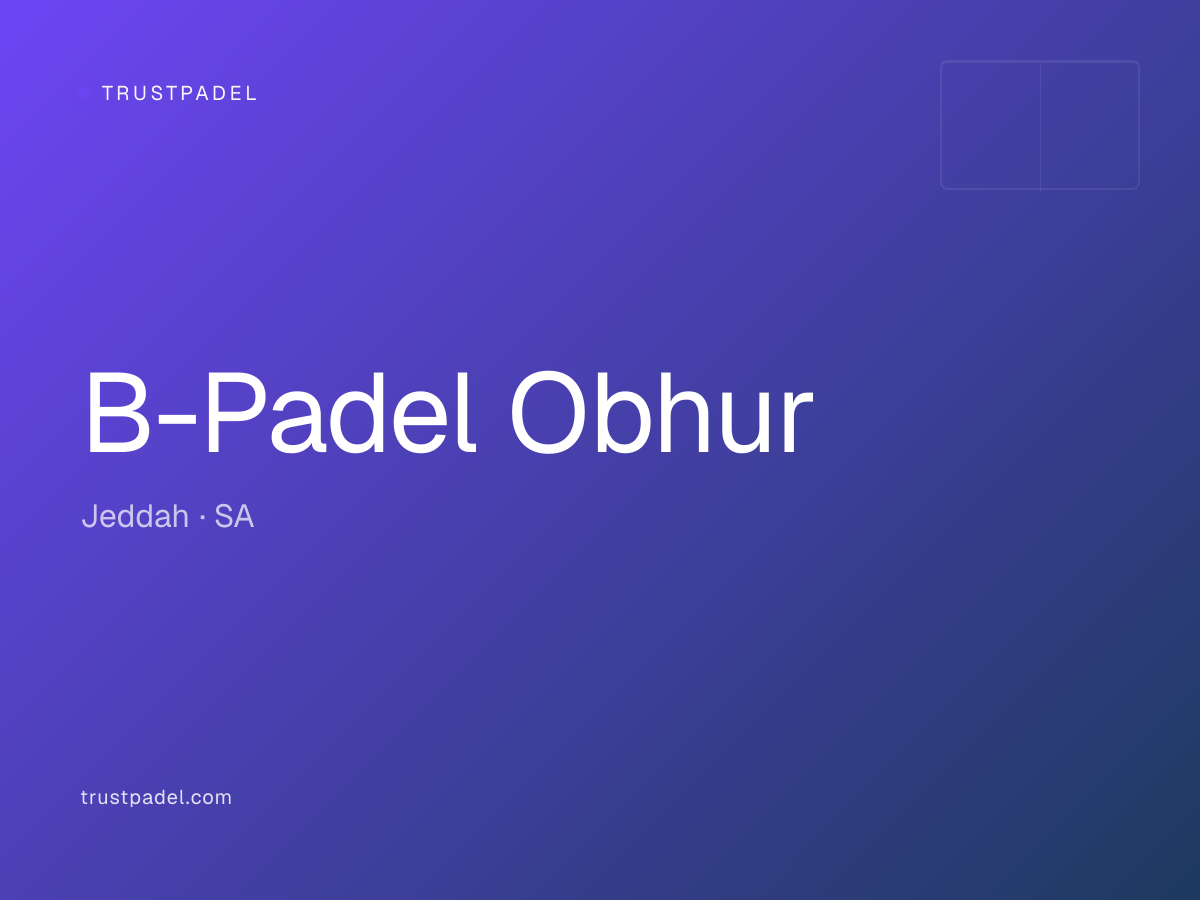 B-Padel Obhur padel club