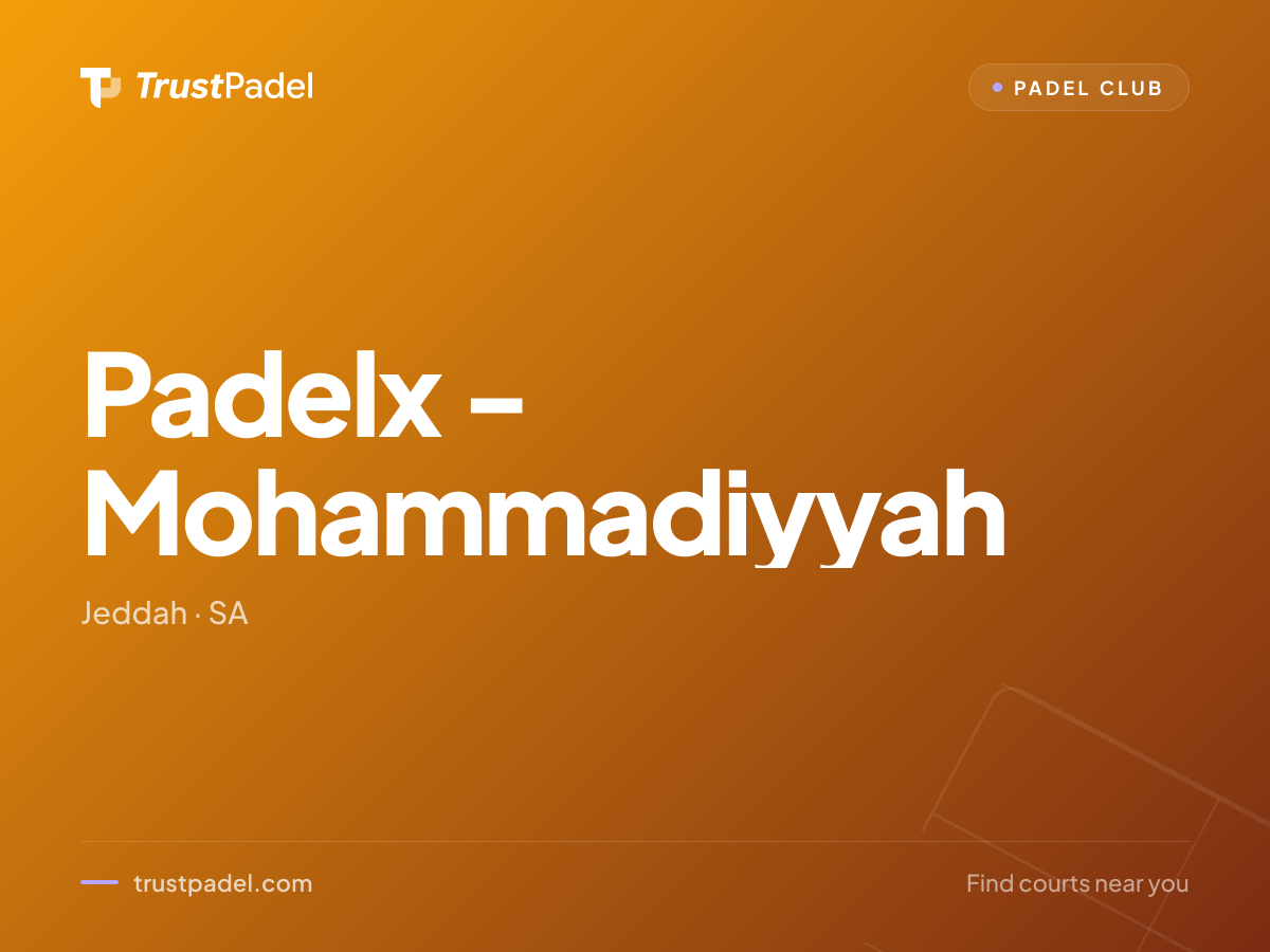 Padelx - Mohammadiyyah padel club