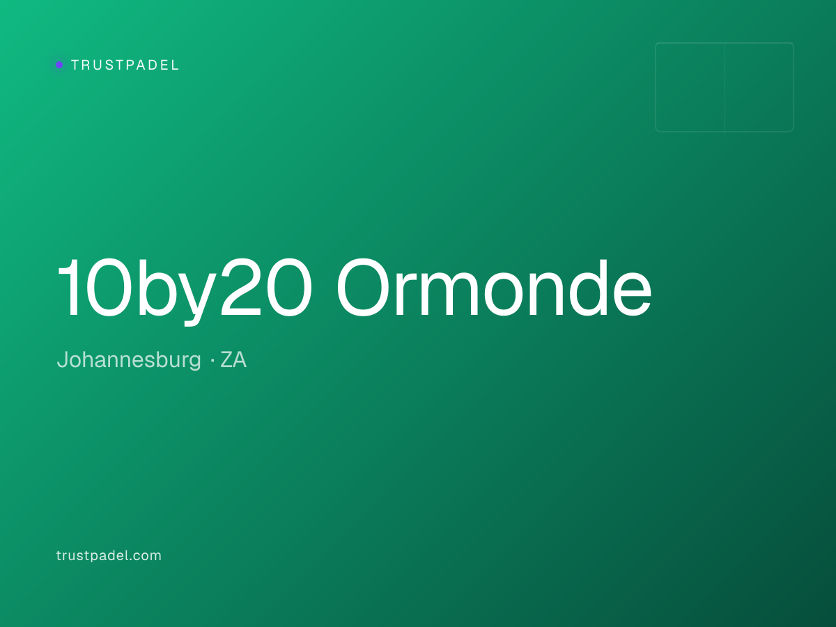 10by20 Ormonde padel club