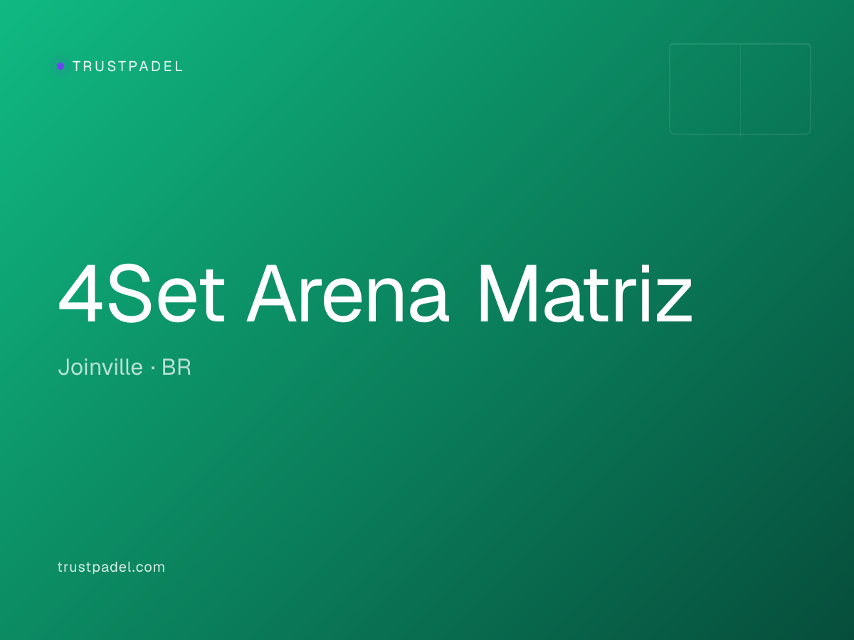 4Set Arena Matriz padel club