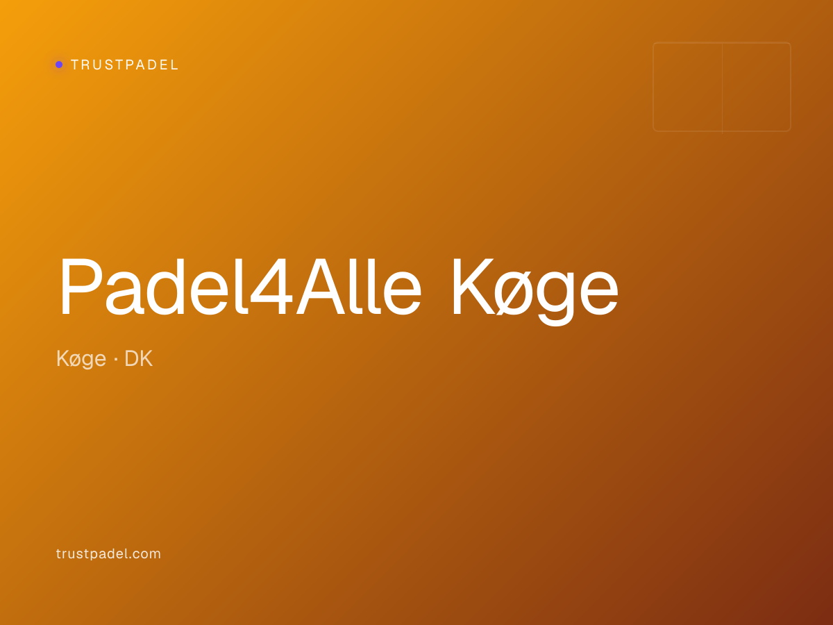 Padel4Alle Køge padel club