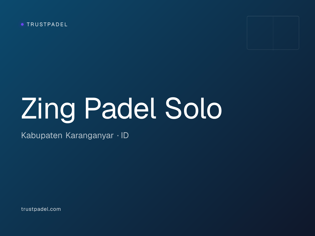 Zing Padel Solo padel club