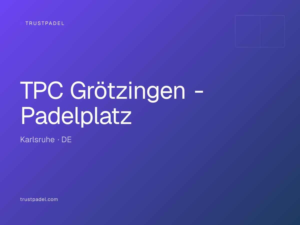TPC Grötzingen - Padelplatz padel club