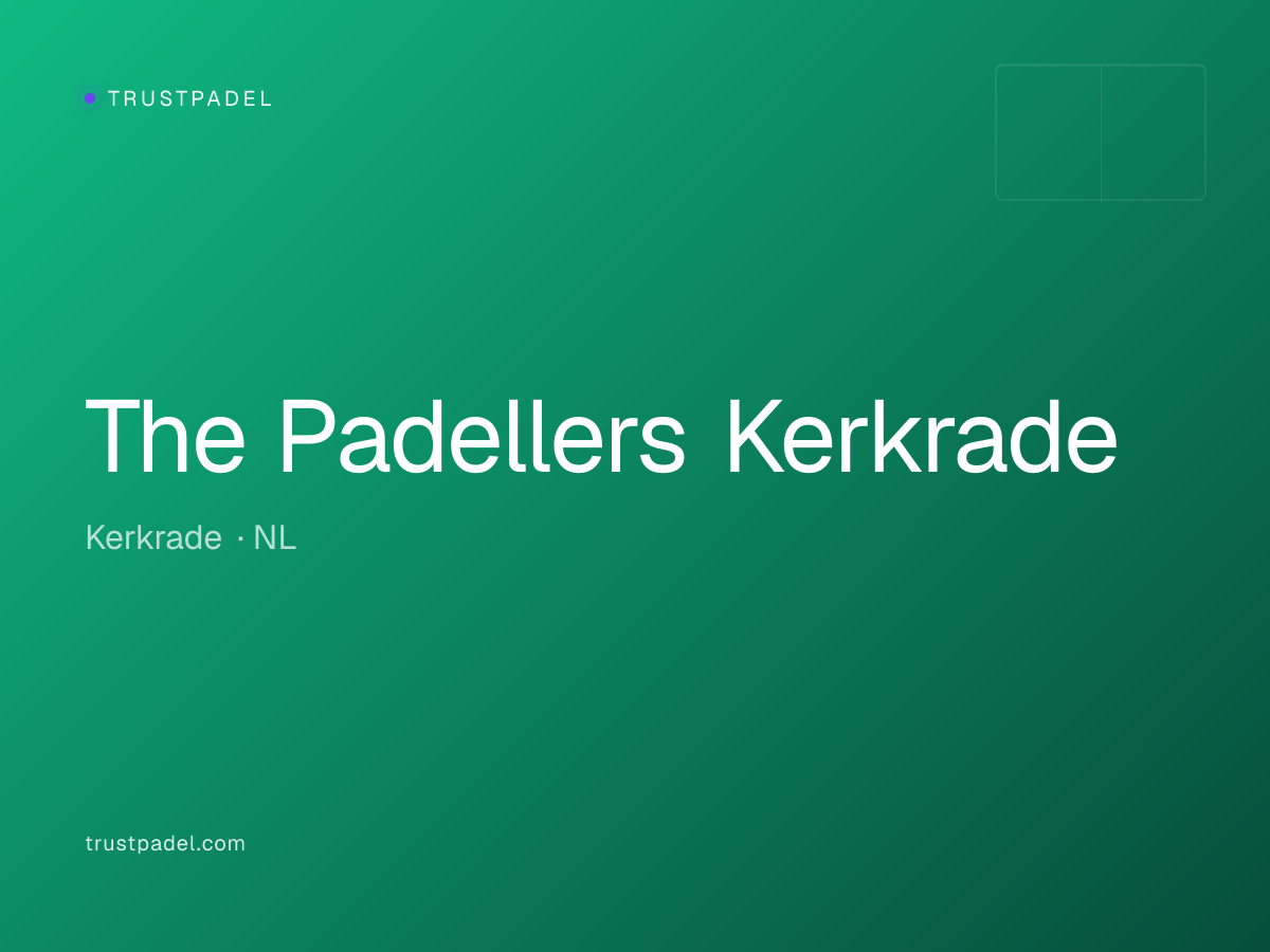 The Padellers Kerkrade padel club