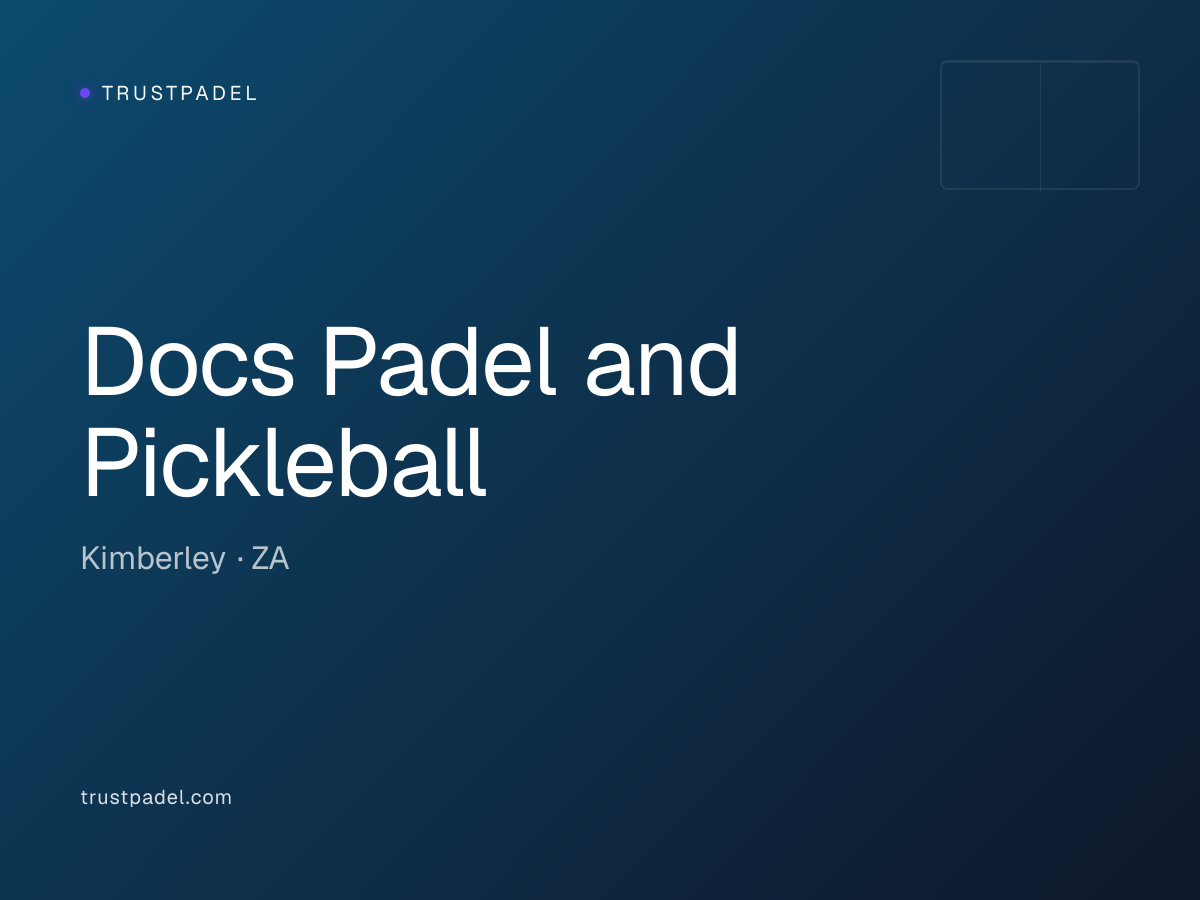 Docs Padel and Pickleball padel club