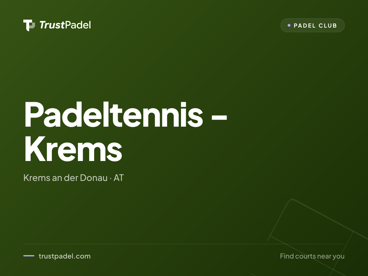 Padeltennis - Krems padel club