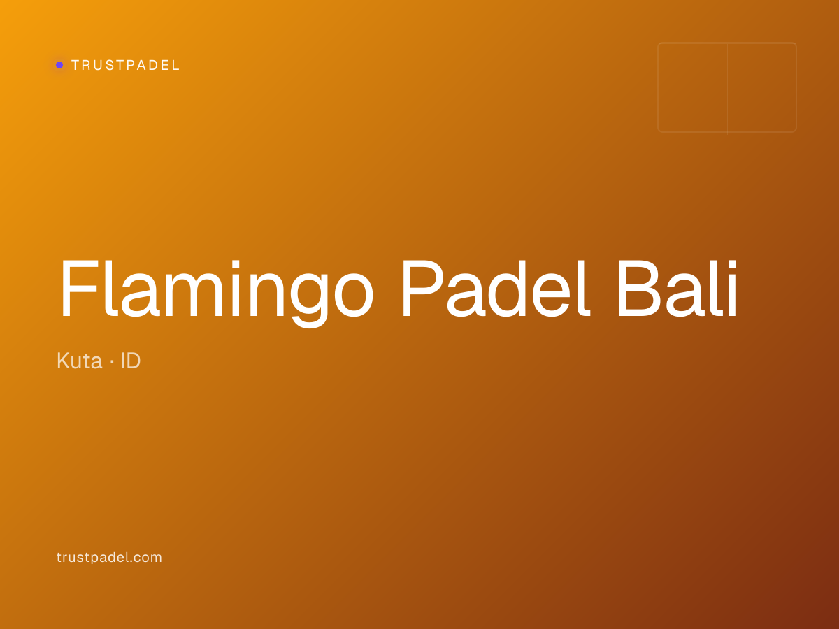 Flamingo Padel Bali padel club