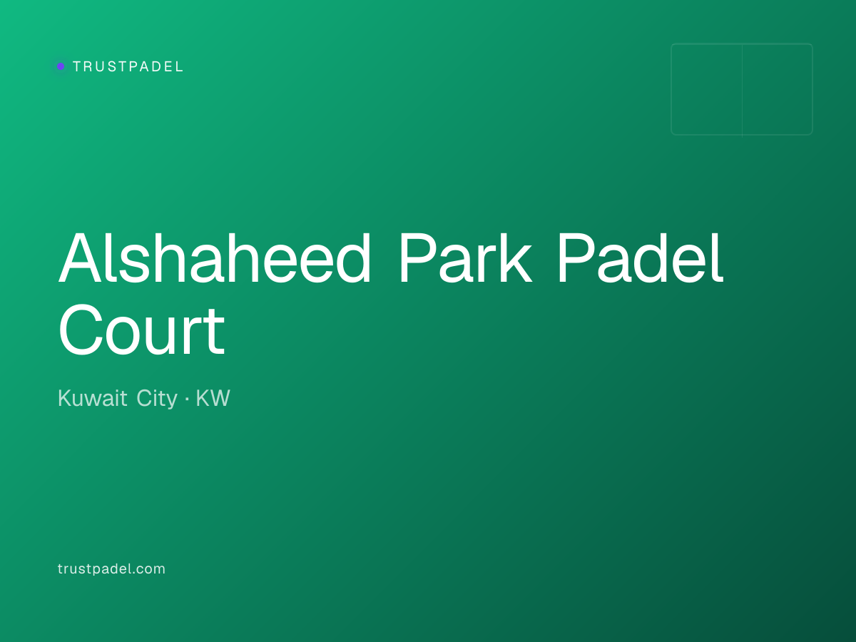 Alshaheed Park Padel Court padel club