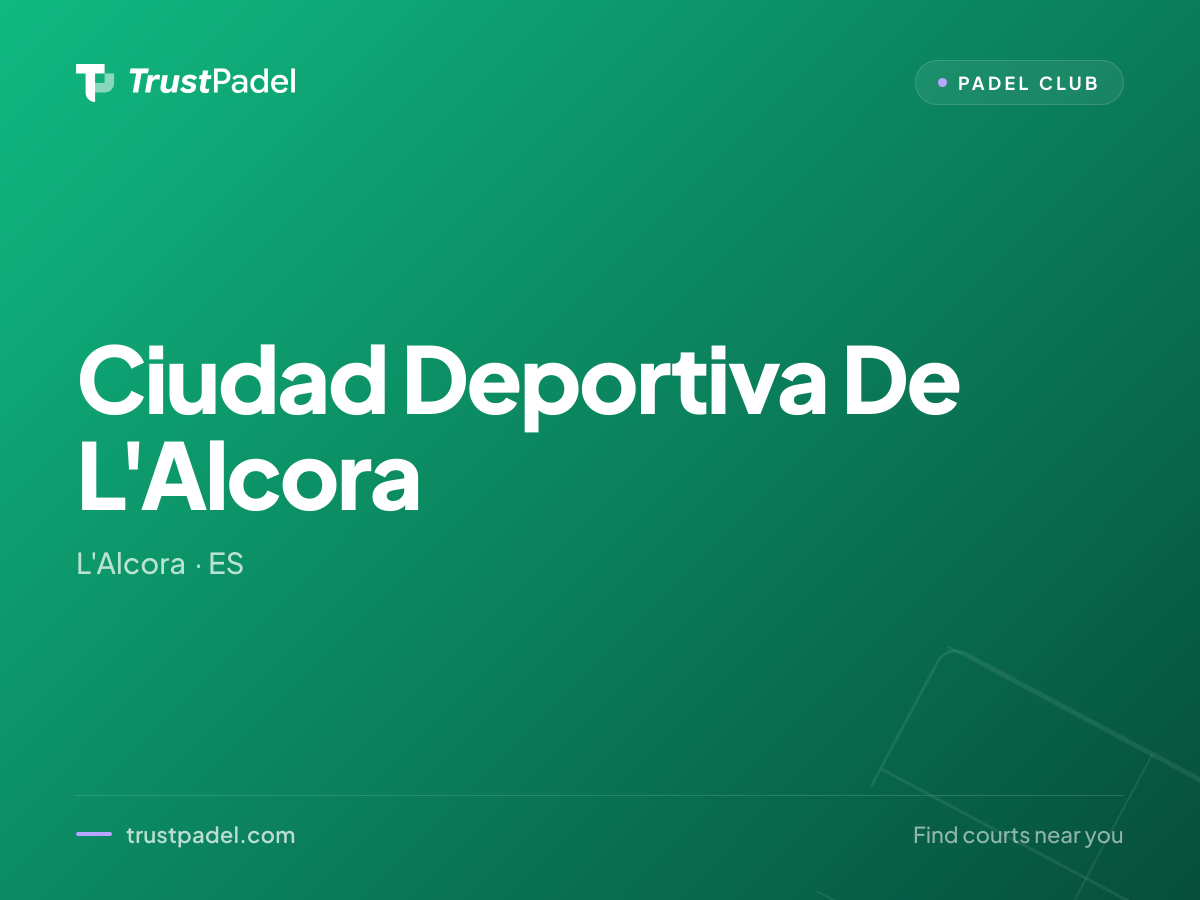 Ciudad Deportiva De L'Alcora padel club