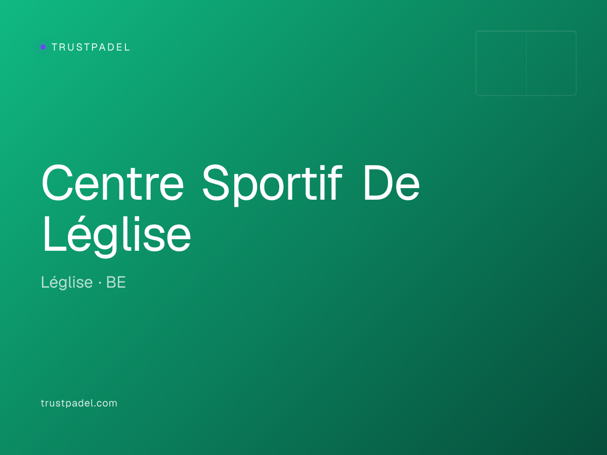 Centre Sportif De Léglise padel club