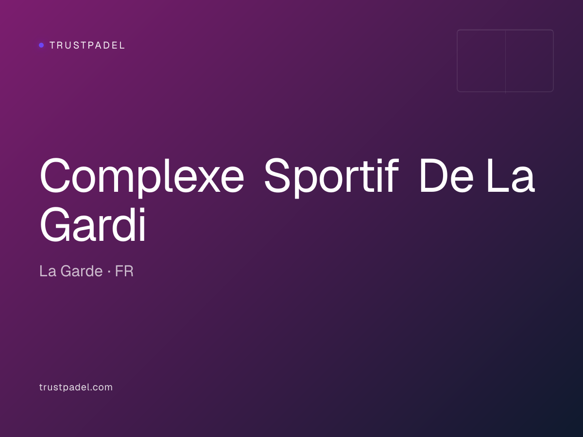 Complexe Sportif De La Gardi padel club