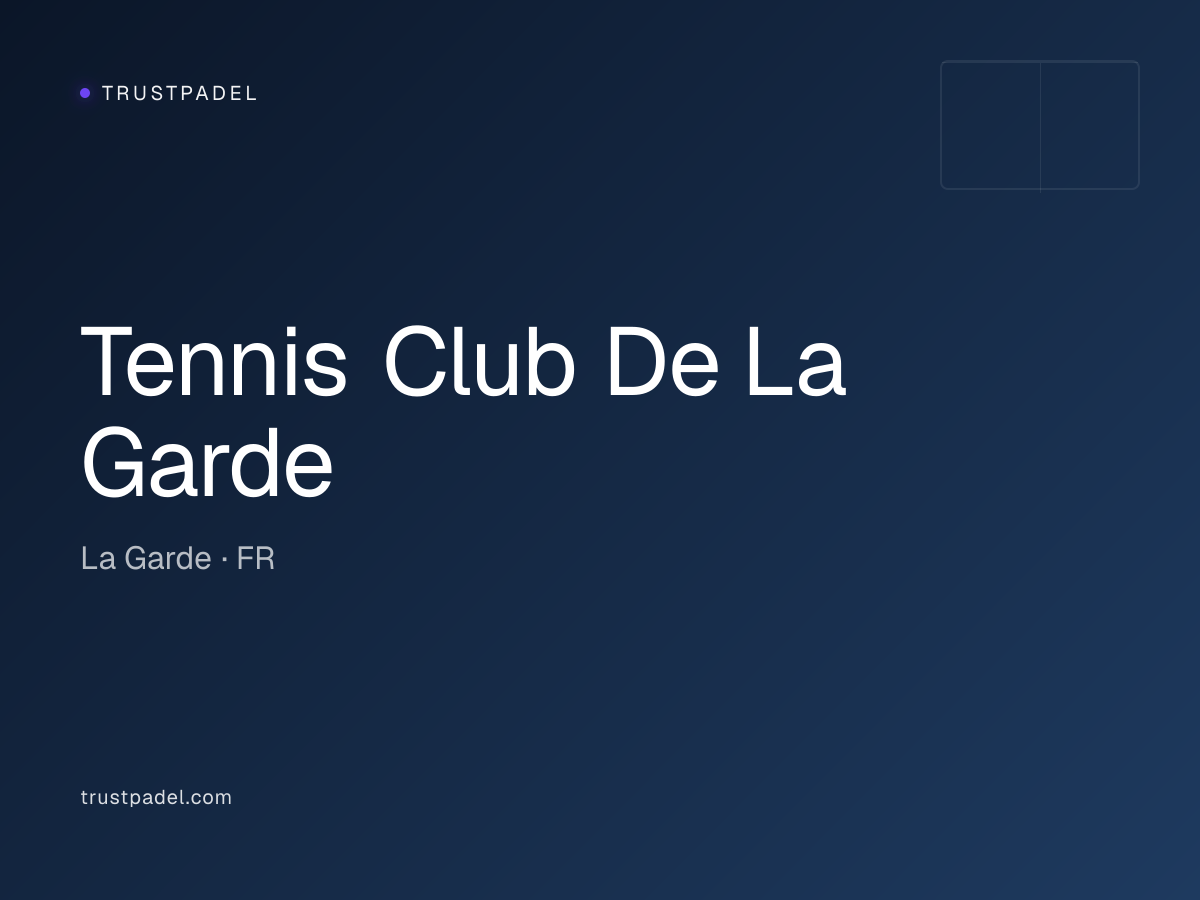 Tennis Club De La Garde padel club