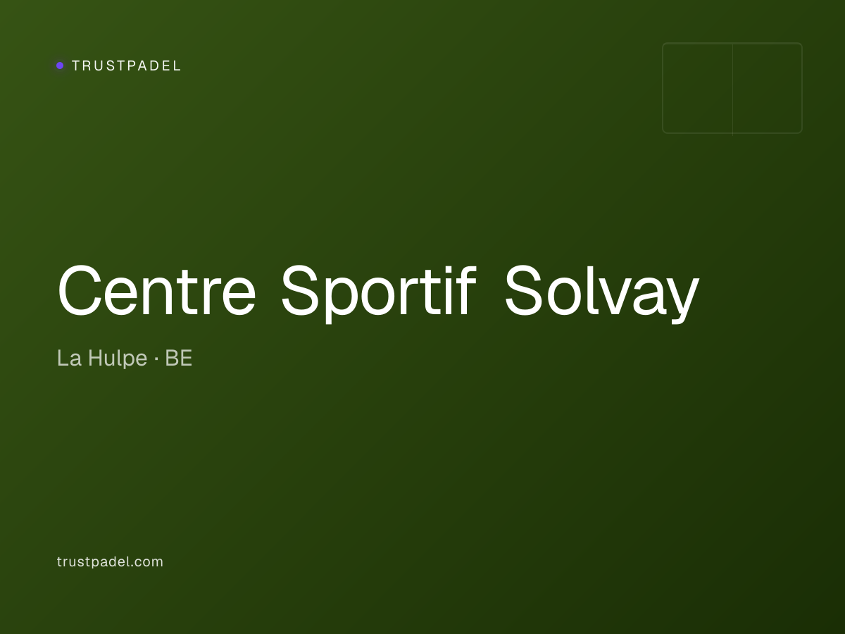 Centre Sportif Solvay padel club