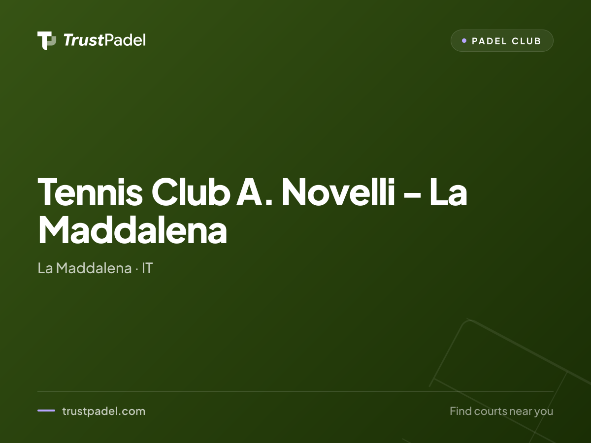 Tennis Club A. Novelli - La Maddalena padel club