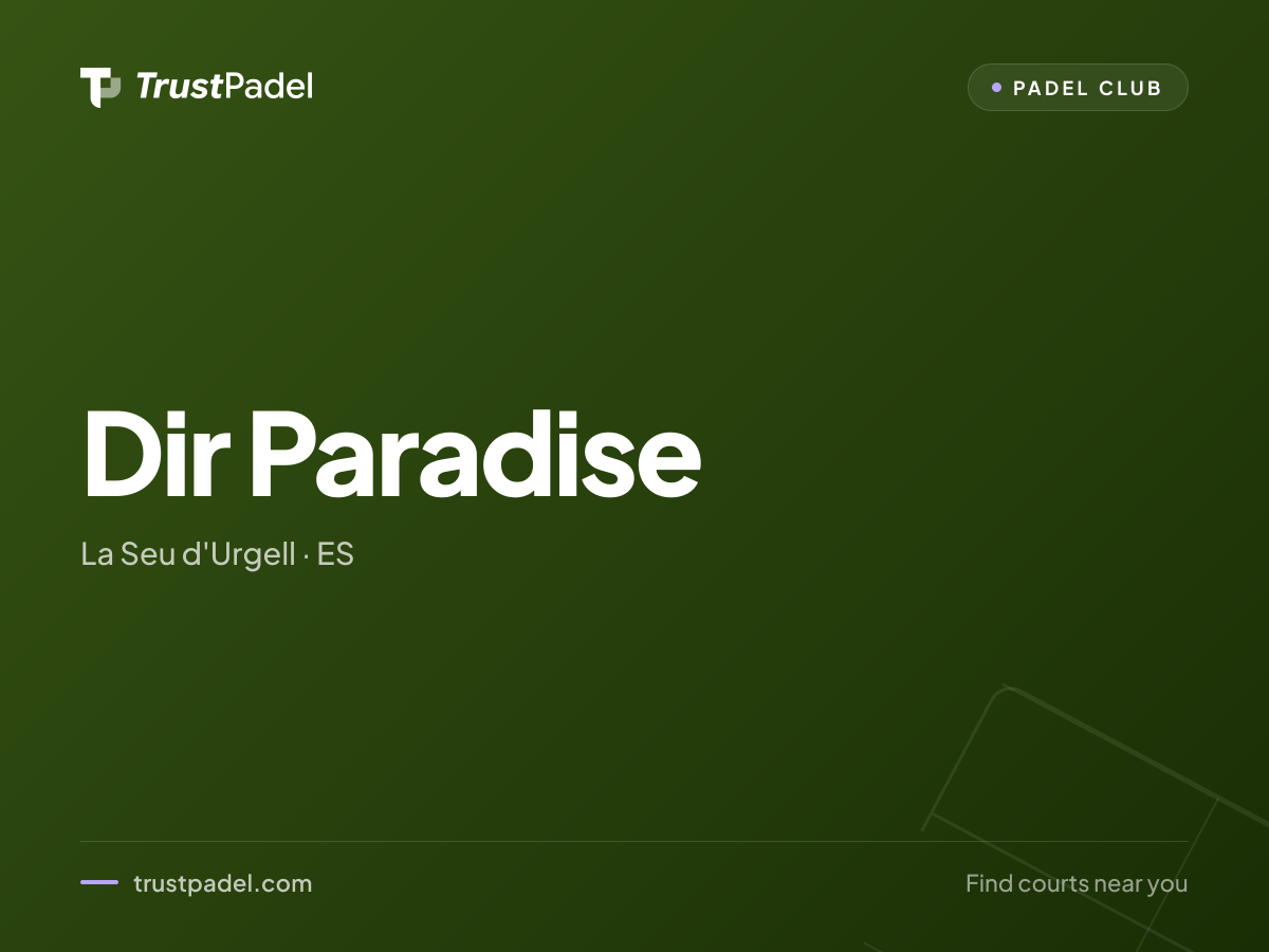 Dir Paradise padel club