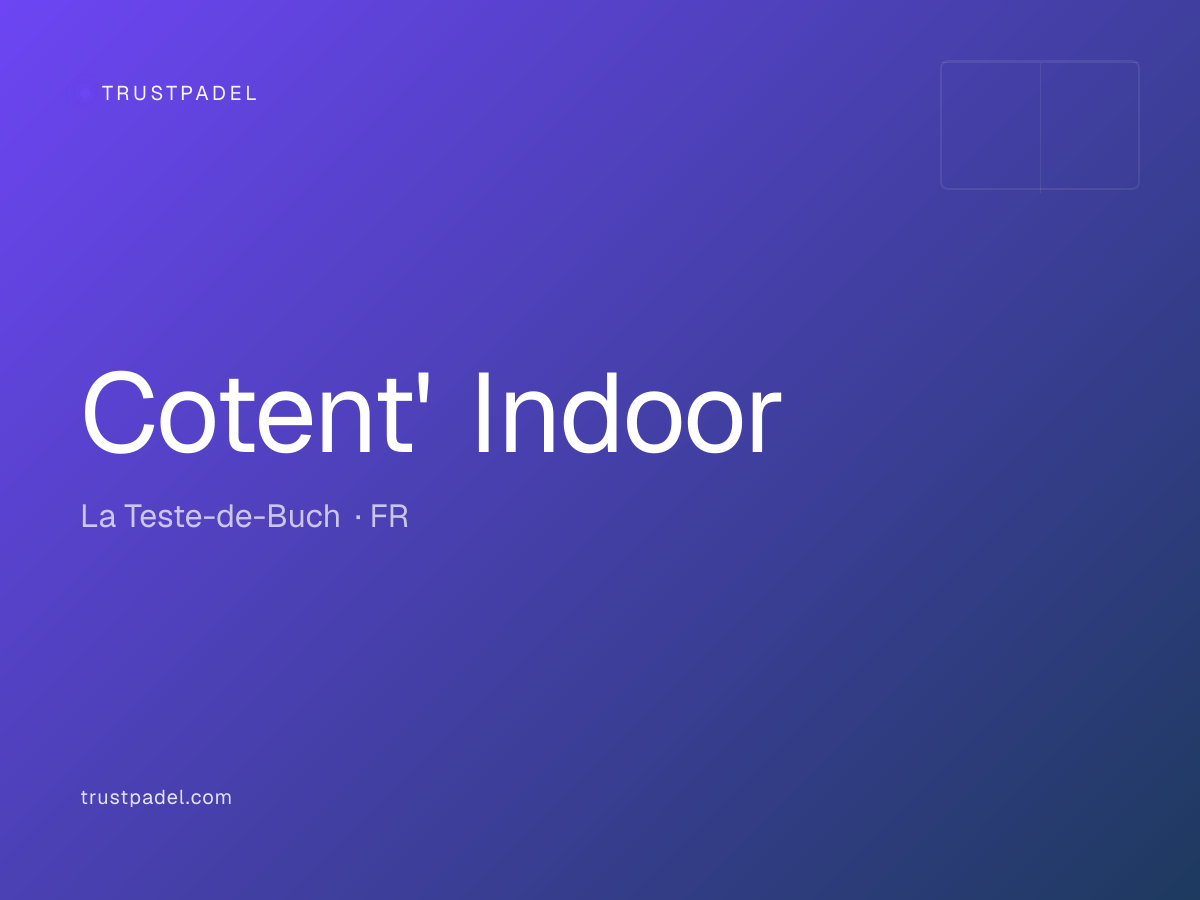 Cotent' Indoor padel club