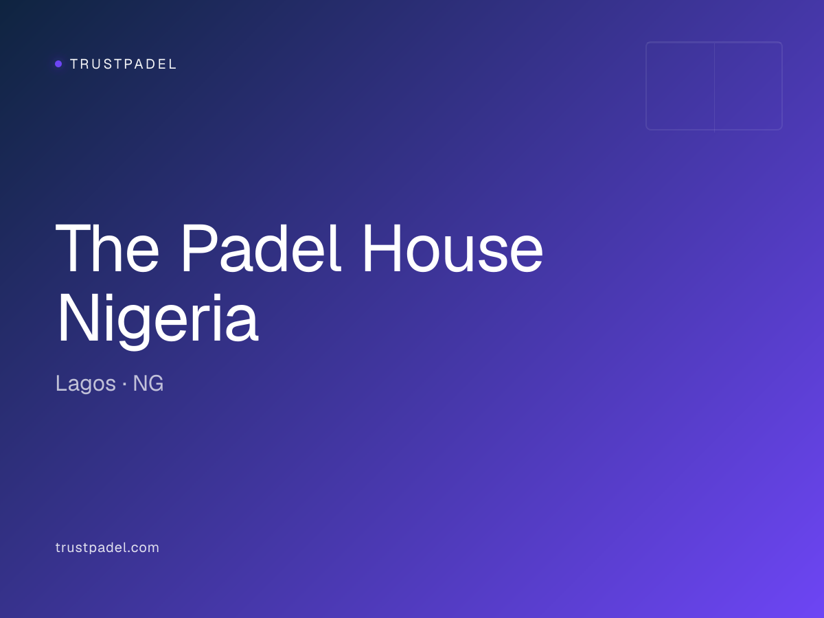 The Padel House Nigeria padel club