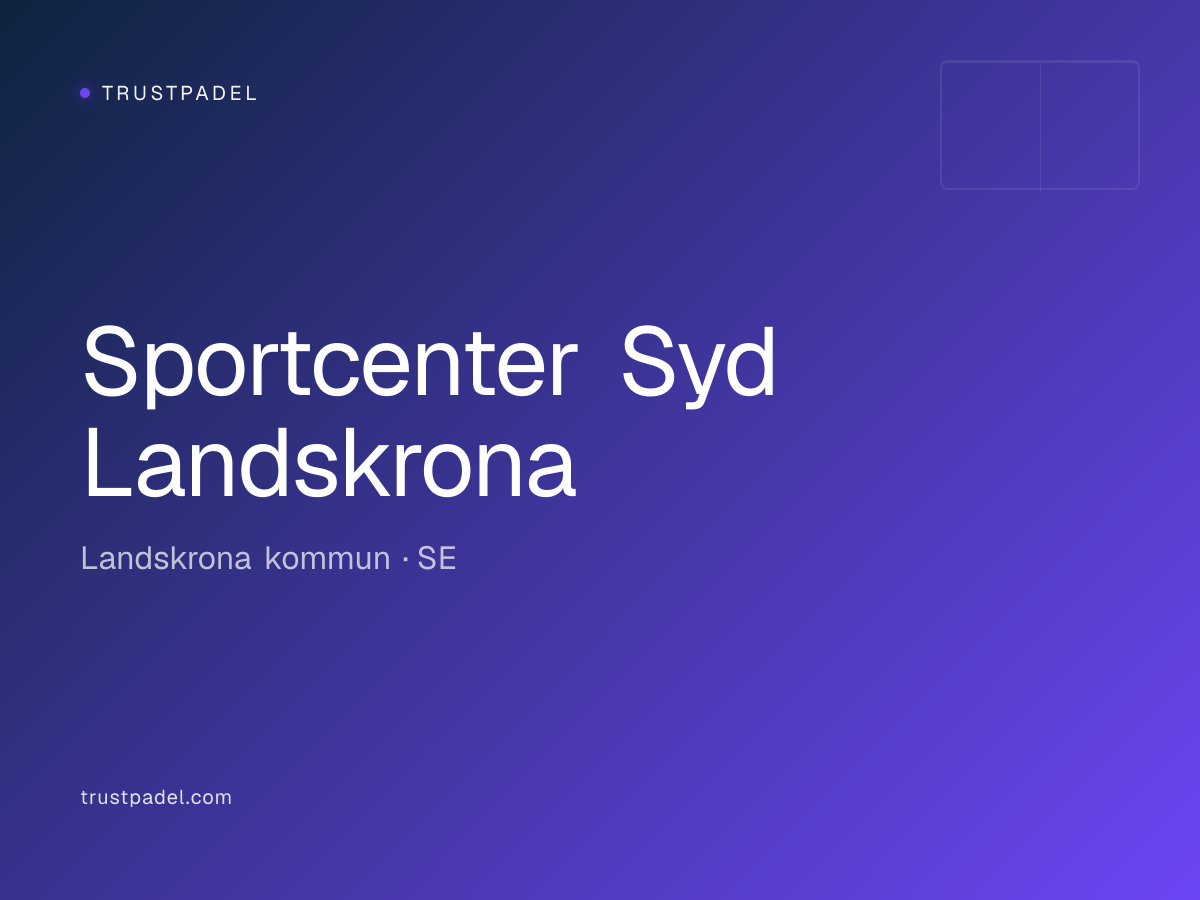 Sportcenter Syd Landskrona padel club