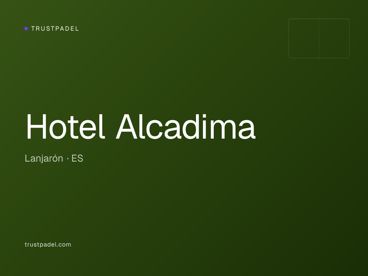 Hotel Alcadima padel club
