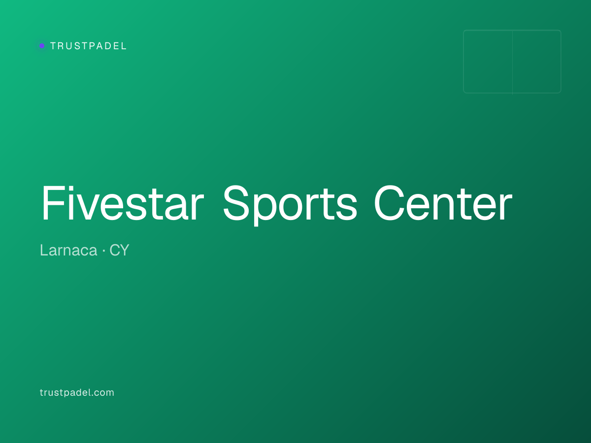 Fivestar Sports Center padel club