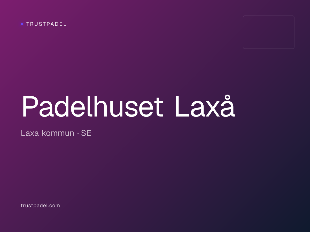 Padelhuset Laxå padel club