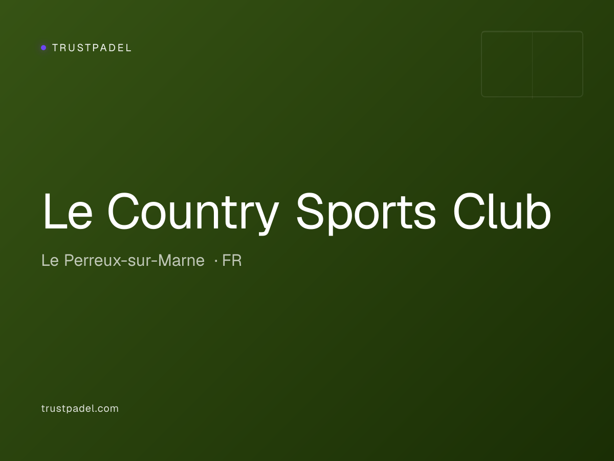 Le Country Sports Club padel club
