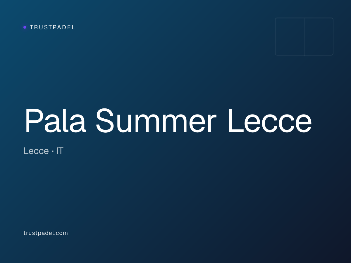 Pala Summer Lecce padel club