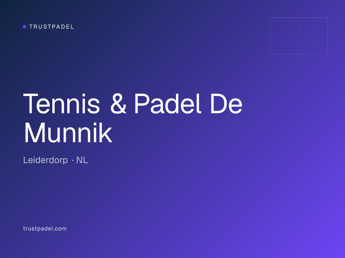 Tennis & Padel De Munnik padel club