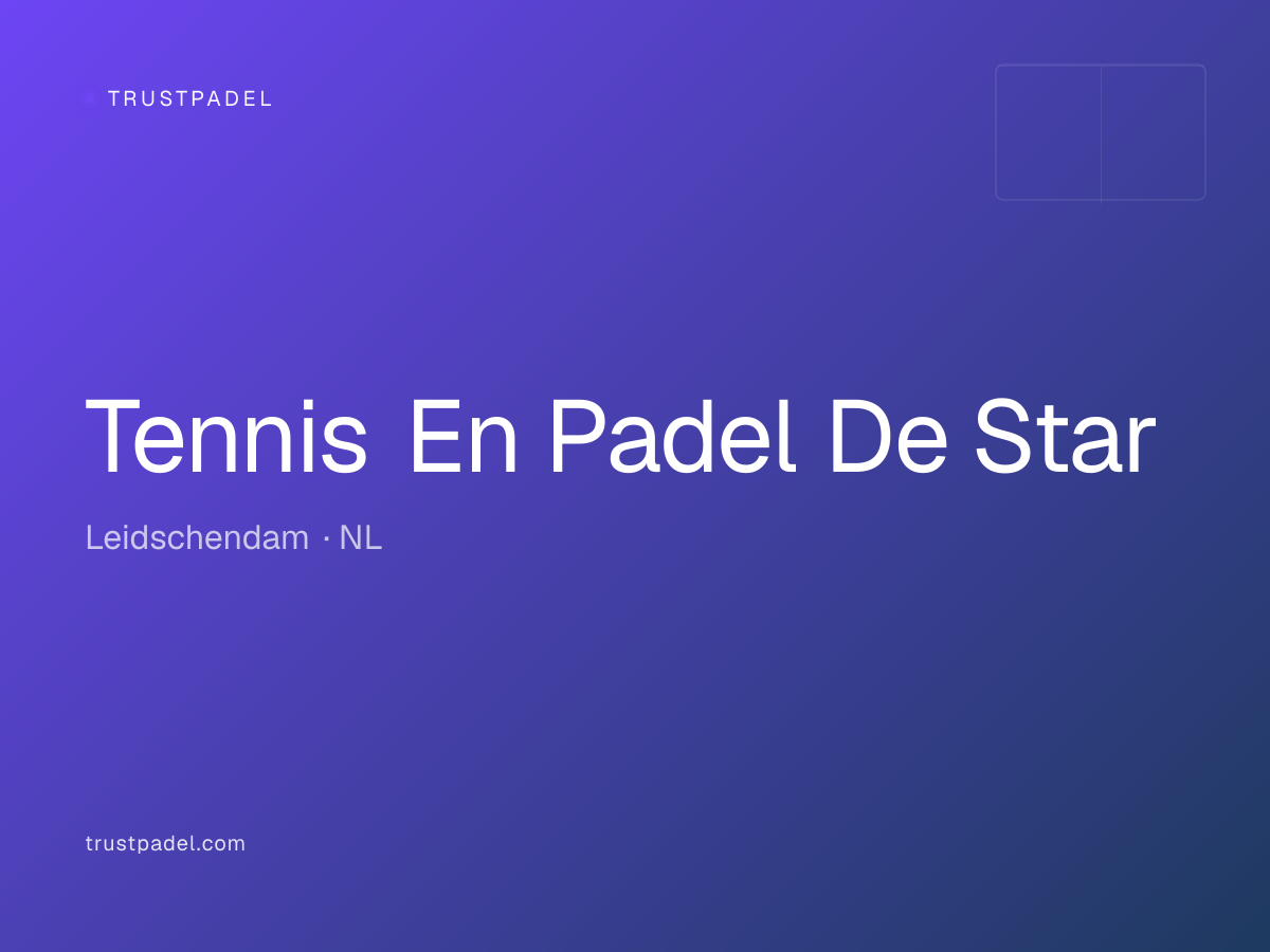 Tennis En Padel De Star padel club