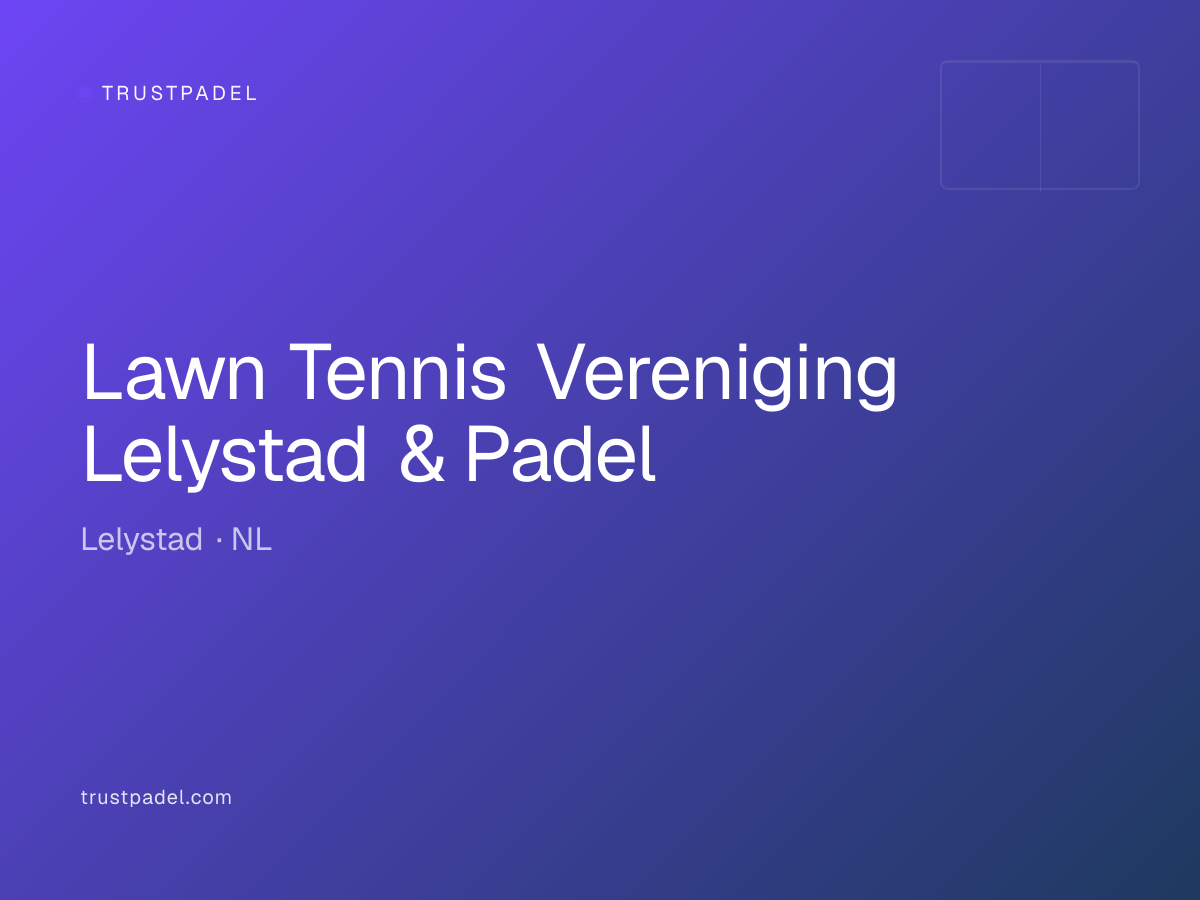 Lawn Tennis Vereniging Lelystad & Padel padel club