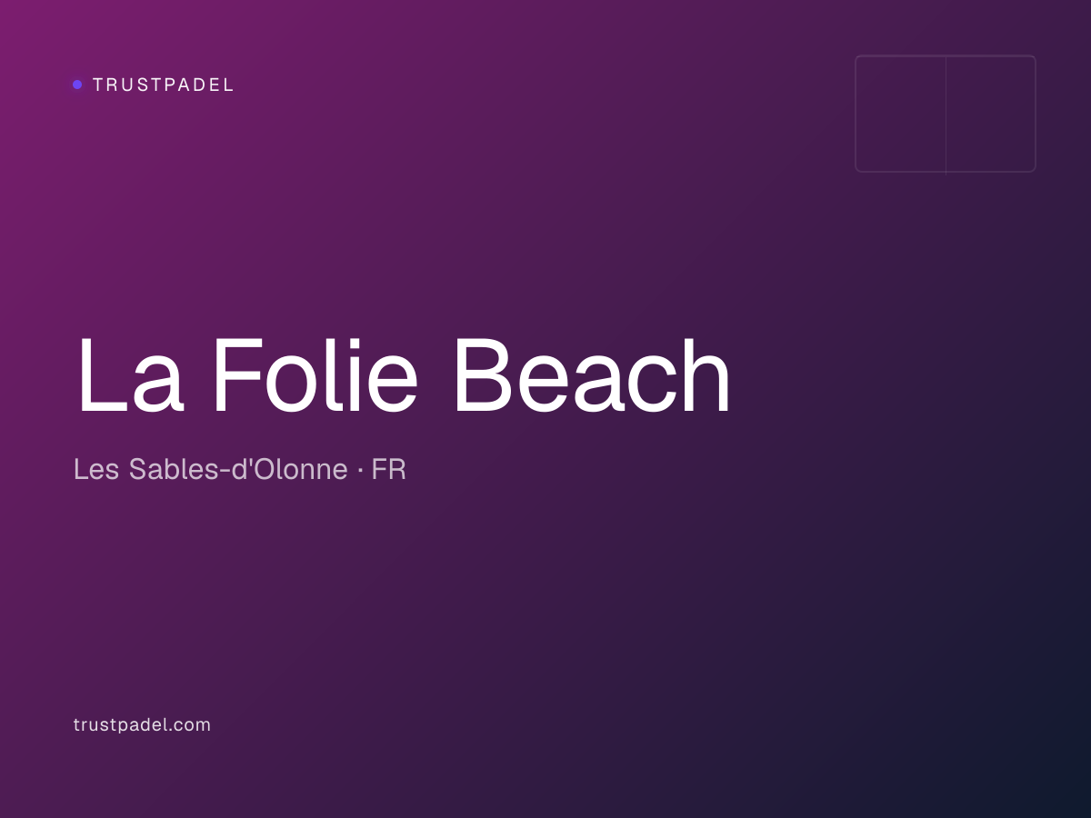 La Folie Beach padel club