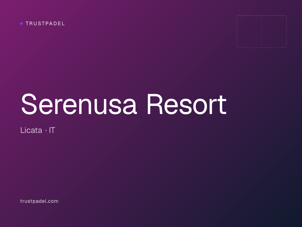 Serenusa Resort padel club