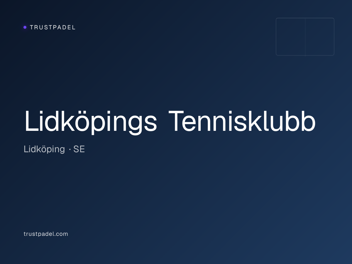 Lidköpings Tennisklubb padel club