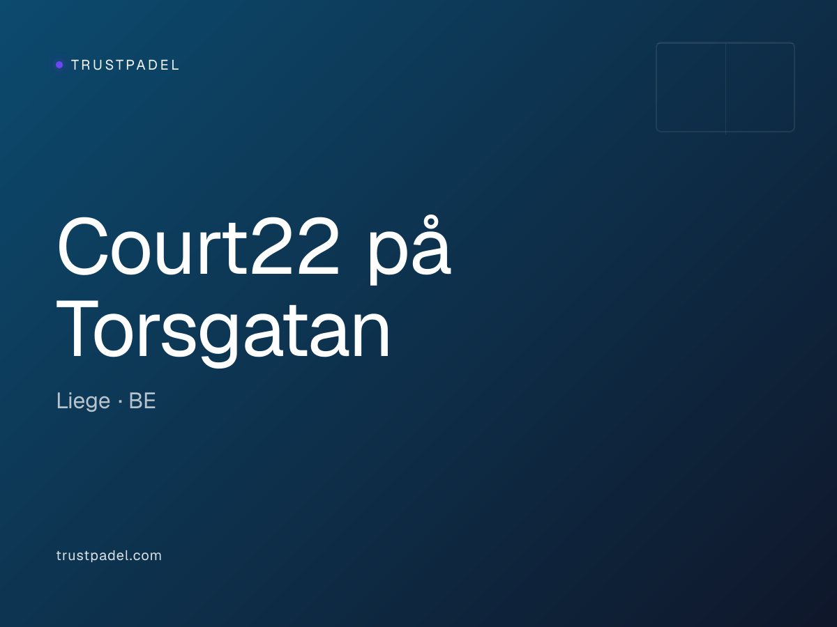 Court22 på Torsgatan padel club