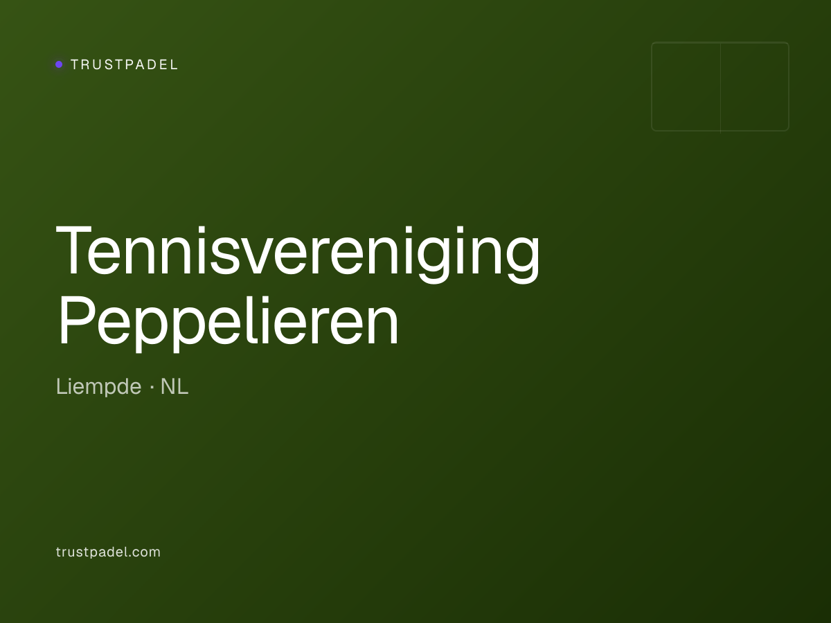 Tennisvereniging Peppelieren padel club