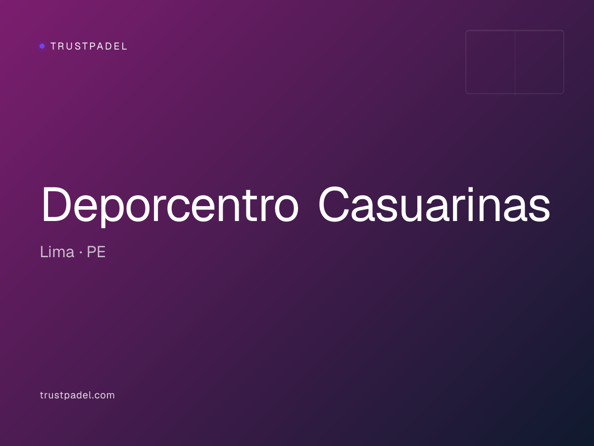 Deporcentro Casuarinas padel club