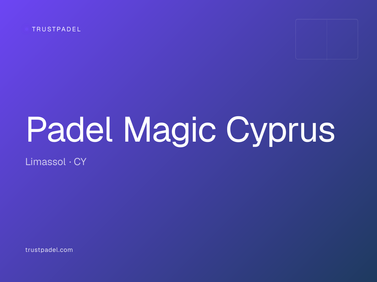 Padel Magic Cyprus padel club