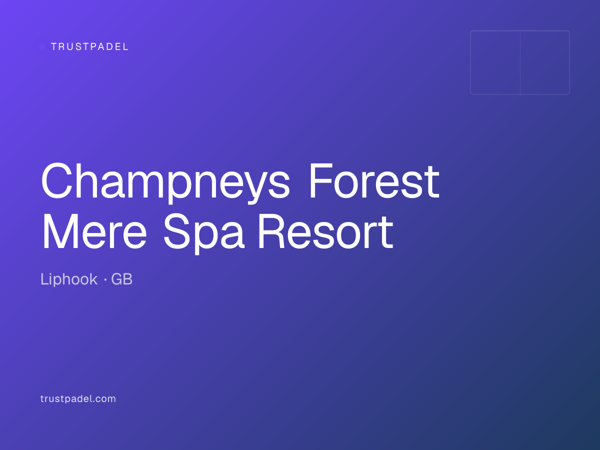 Champneys Forest Mere Spa Resort padel club